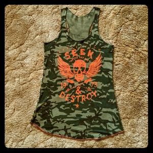 Affliction Camo Tank Top